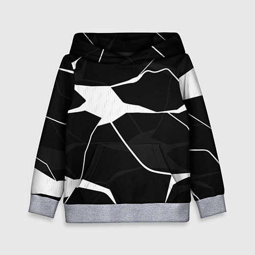 Детская толстовка Черно-белая классика / 3D-Меланж – фото 1
