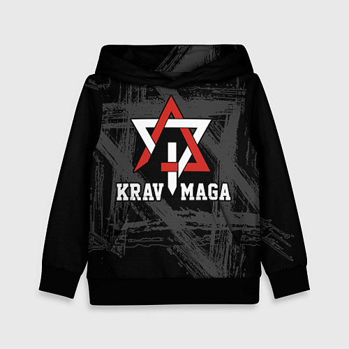 Детская толстовка Krav-maga military combat system emblem / 3D-Черный – фото 1