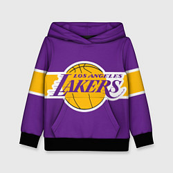 Толстовка-худи детская LA Lakers NBA, цвет: 3D-черный