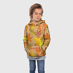 Толстовка-худи детская Осенняя атмосфера, цвет: 3D-меланж — фото 2