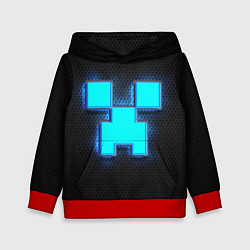Толстовка-худи детская Minecraft Creeper - neon, цвет: 3D-красный