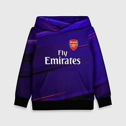 Толстовка-худи детская Arsenal Абстракция, цвет: 3D-черный