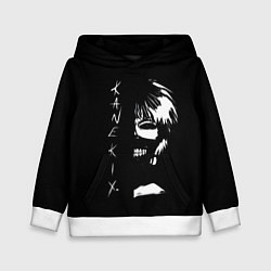 Толстовка-худи детская Tokyo Ghoul Kaneki Ken - anime, цвет: 3D-белый