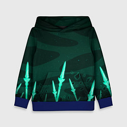 Толстовка-худи детская Истребление всего зла - Сяо - Геншин, цвет: 3D-синий