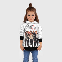 Толстовка-худи детская Stray Kids white background, цвет: 3D-черный — фото 2