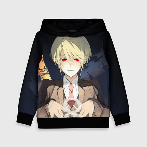Детская толстовка Луис Джеймс Мориарти / 3D-Черный – фото 1