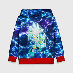 Толстовка-худи детская Ёж Сильвер, цвет: 3D-красный