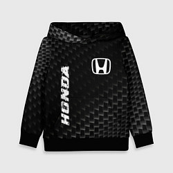 Толстовка-худи детская Honda карбоновый фон, цвет: 3D-черный