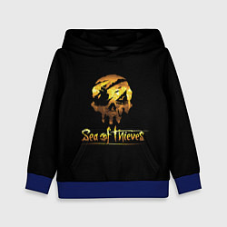 Толстовка-худи детская Sea of thieves лого, цвет: 3D-синий