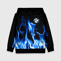 Толстовка-худи детская BMW fire, цвет: 3D-черный