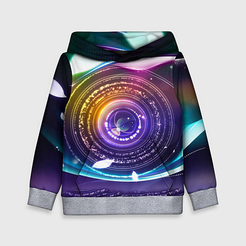 Детская толстовка Глаз Вселенной / 3D-Меланж – фото 1