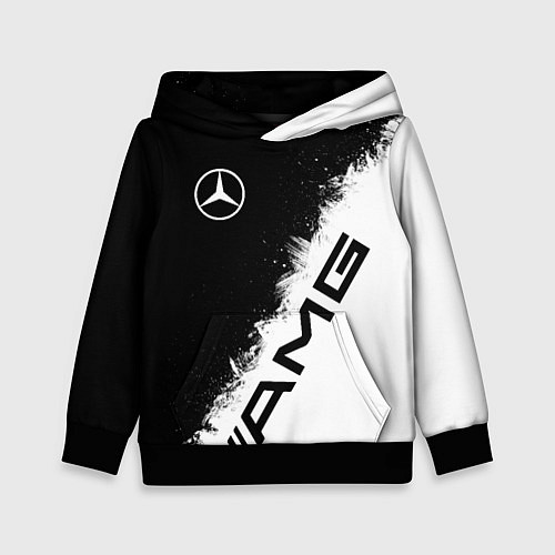 Детская толстовка Мерседес - АМГ - Краски / 3D-Черный – фото 1