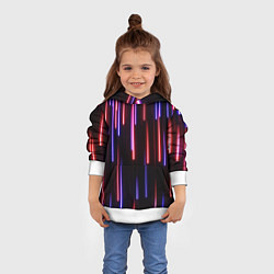 Толстовка-худи детская Метеоритный дождь, цвет: 3D-белый — фото 2