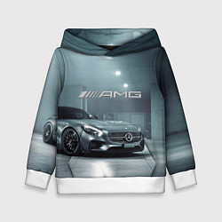 Толстовка-худи детская Mercedes AMG - Motorsport, цвет: 3D-белый
