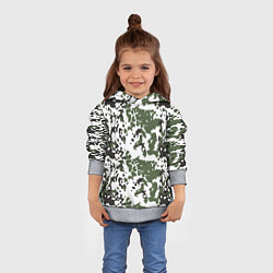 Толстовка-худи детская Камуфляж M-84 Snow, цвет: 3D-меланж — фото 2