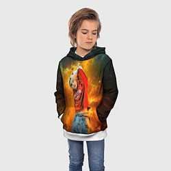 Толстовка-худи детская Hyunjin Stray Kids space, цвет: 3D-белый — фото 2