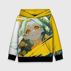 Толстовка-худи детская Киберпанк: Бегущие по краю Ребекка, цвет: 3D-черный