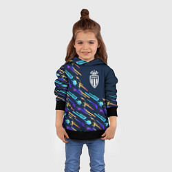 Толстовка-худи детская Monaco градиентные мячи, цвет: 3D-черный — фото 2