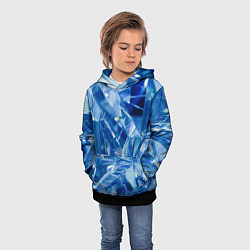 Толстовка-худи детская Кристаллики, цвет: 3D-черный — фото 2