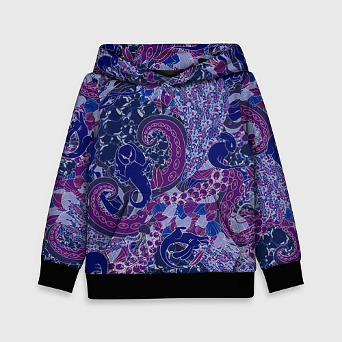 Детская толстовка Морской кролик / 3D-Черный – фото 1