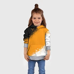 Толстовка-худи детская Имперский флаг - триколор, цвет: 3D-меланж — фото 2