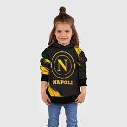 Толстовка-худи детская Napoli - gold gradient, цвет: 3D-черный — фото 2