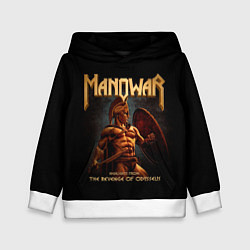 Толстовка-худи детская Manowar rock, цвет: 3D-белый