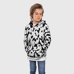 Толстовка-худи детская Далматин - текстура, цвет: 3D-белый — фото 2