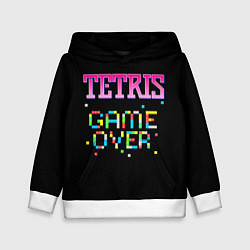 Толстовка-худи детская Tetris - Game Over, цвет: 3D-белый