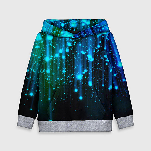 Детская толстовка Space - starfall / 3D-Меланж – фото 1