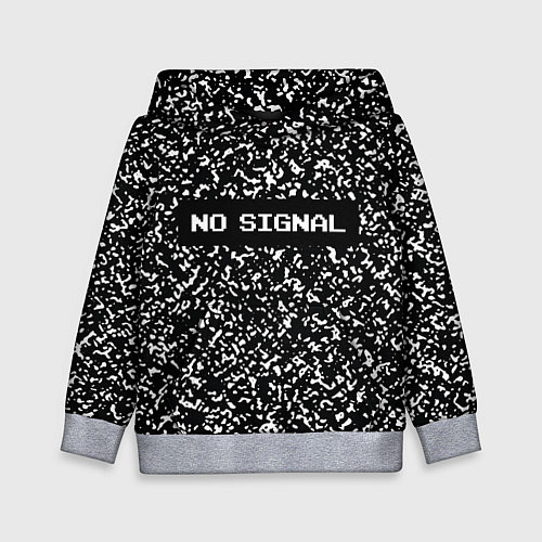 Детская толстовка Глитч - нет сигнала / 3D-Меланж – фото 1
