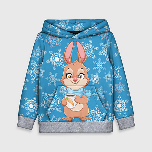 Детская толстовка Морковный кофе / 3D-Меланж – фото 1