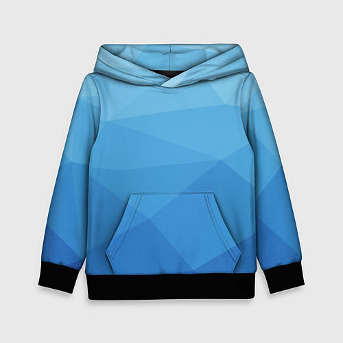 Детская толстовка Неправильный геометрический абстрактный фон / 3D-Черный – фото 1