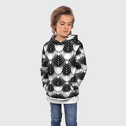 Толстовка-худи детская Полосатые круги, цвет: 3D-белый — фото 2