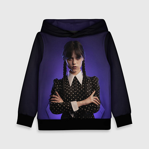 Детская толстовка Уэнздей / 3D-Черный – фото 1