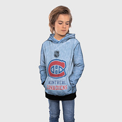 Толстовка-худи детская Montreal Canadiens - NHL, цвет: 3D-черный — фото 2