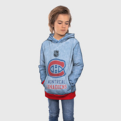 Толстовка-худи детская Montreal Canadiens - NHL, цвет: 3D-красный — фото 2