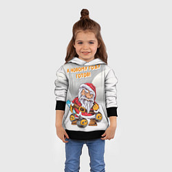 Толстовка-худи детская Боевой Санта, цвет: 3D-черный — фото 2