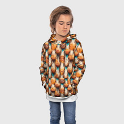 Толстовка-худи детская Боевое одеяние шамана, цвет: 3D-белый — фото 2