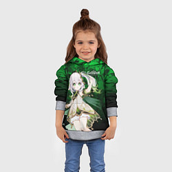 Толстовка-худи детская Nahida Genshin, цвет: 3D-меланж — фото 2