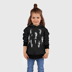 Толстовка-худи детская BTS BLACK, цвет: 3D-черный — фото 2