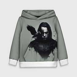 Толстовка-худи детская Мрак, цвет: 3D-белый