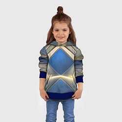 Толстовка-худи детская Киберкостюм с подсветкой, цвет: 3D-синий — фото 2