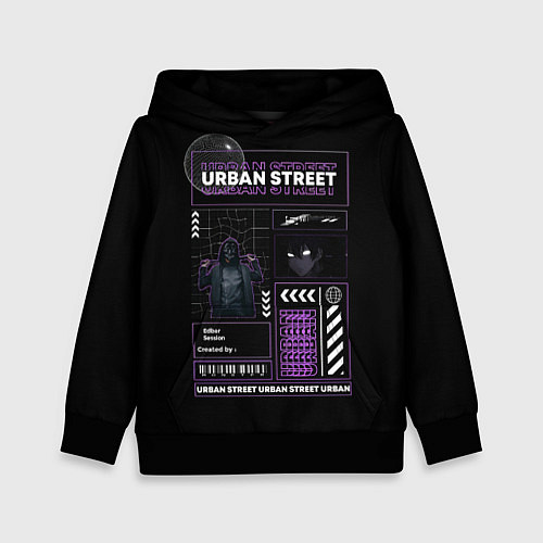 Детская толстовка Urban street / 3D-Черный – фото 1