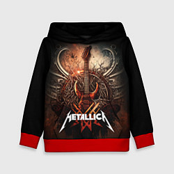 Детская толстовка Metallica гитара и логотип