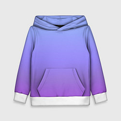 Толстовка-худи детская Фиолетовый градиент, цвет: 3D-белый