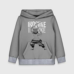 Толстовка-худи детская Клинок рассекающий демонов Иноске, цвет: 3D-меланж