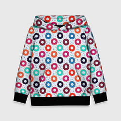 Детская толстовка Пончики на светлом фоне
