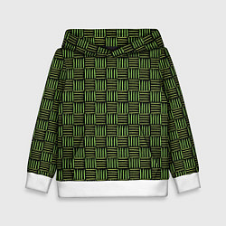 Детская толстовка Паттерн из зеленых линий