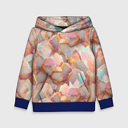 Детская толстовка Текстура розового мрамора на камнях